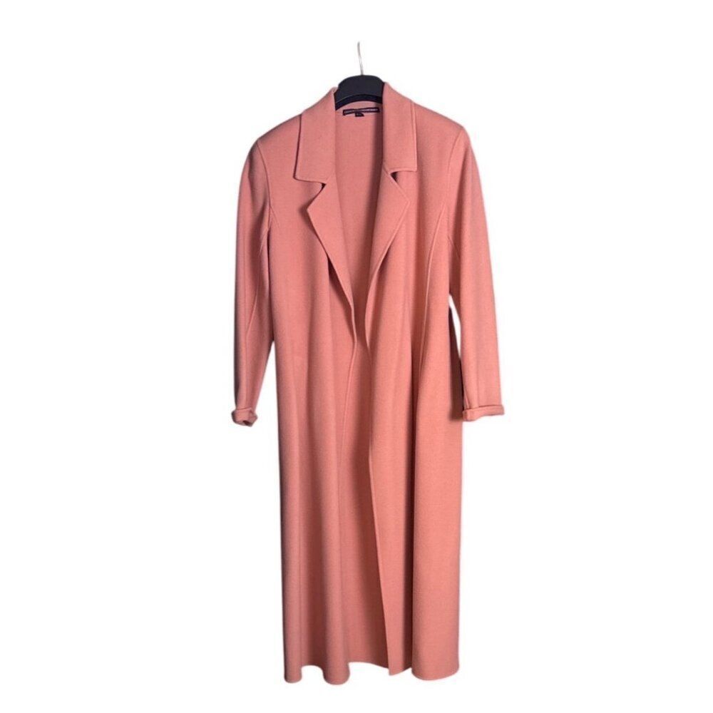 Elegant Peach Women's Trench Coat